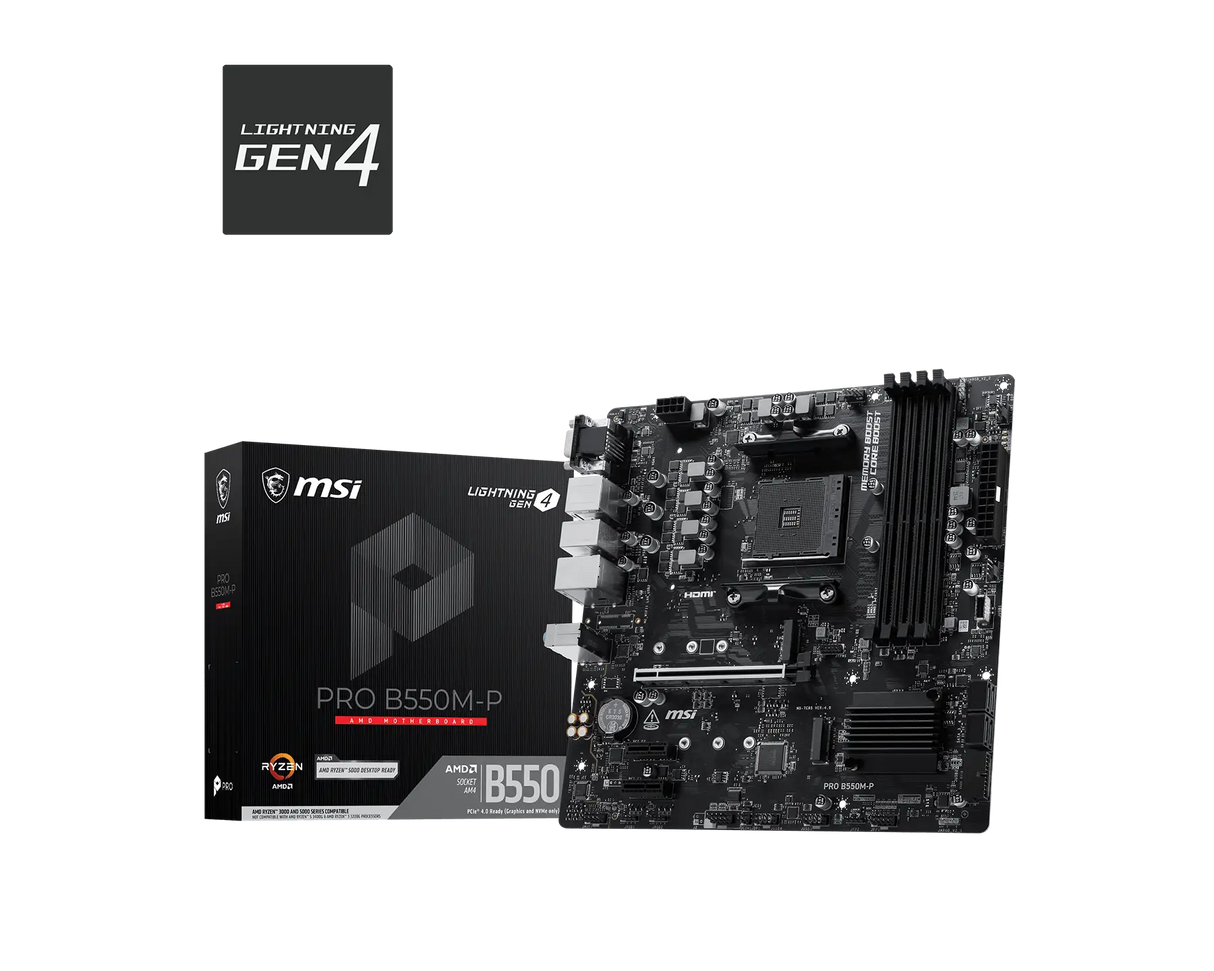 【EZDIY限定】MSI PRO B550M-P 微星主機板