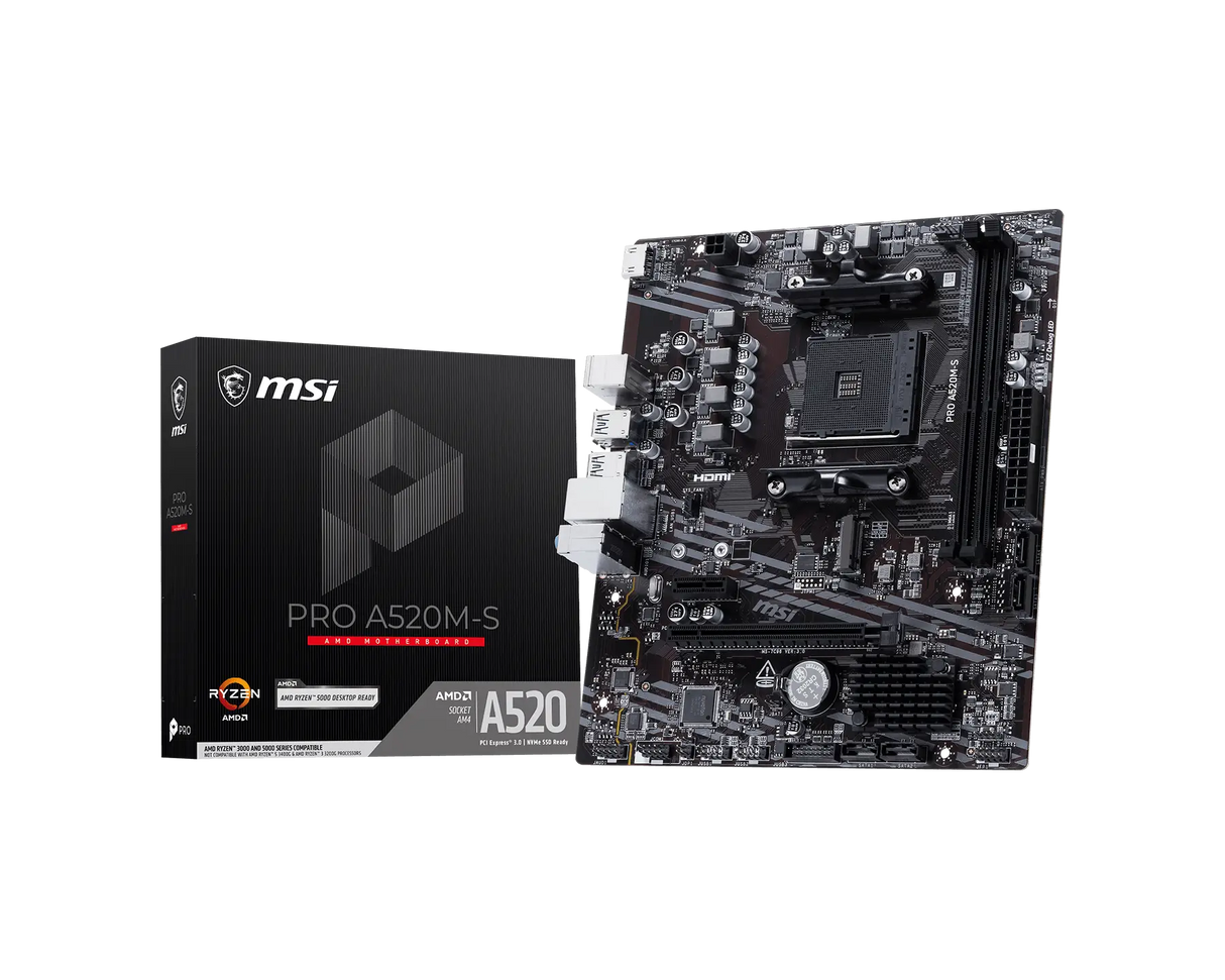 【EZDIY限定】MSI PRO A520M-S 微星主機板