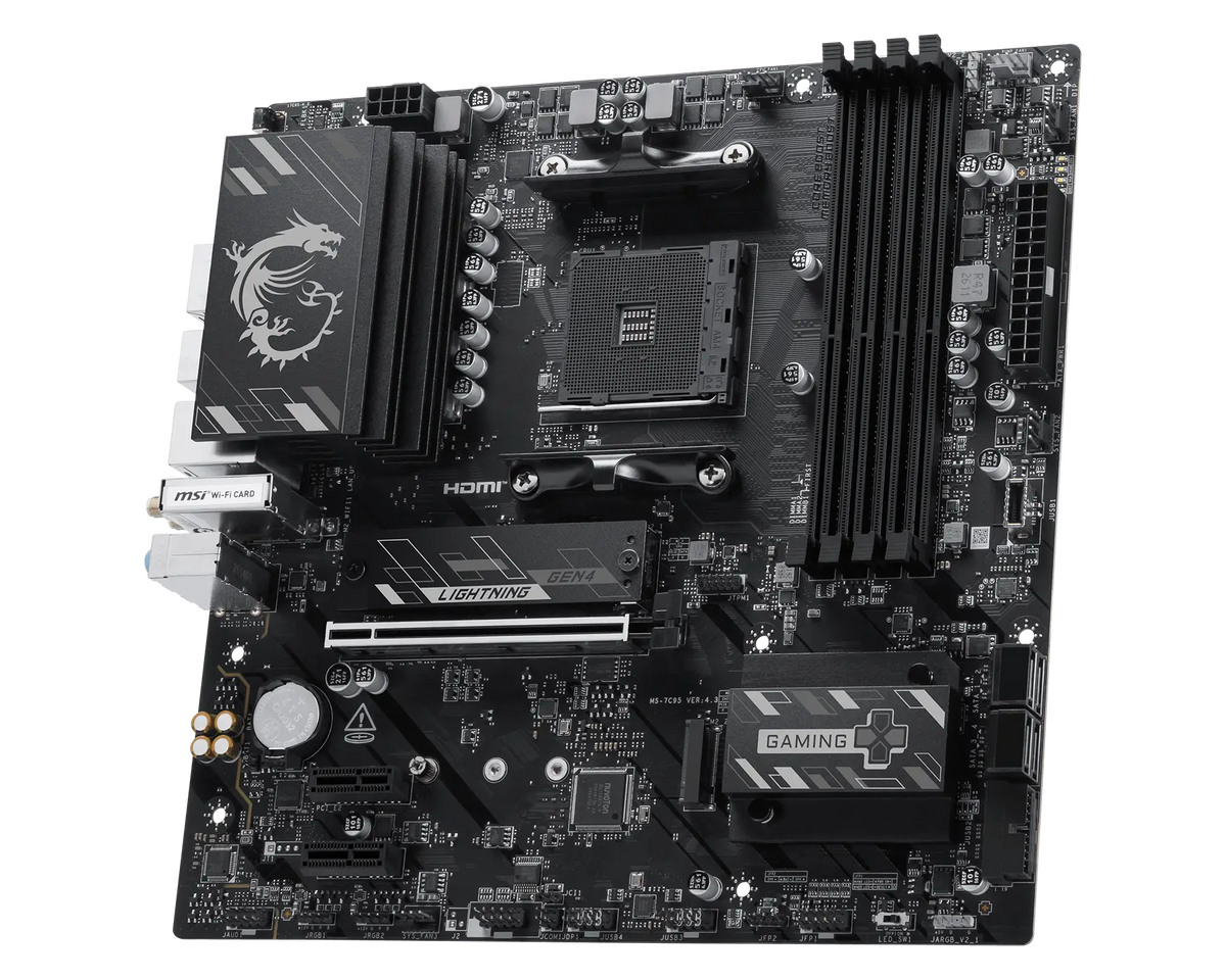 【新品】MSI B550M GAMING PLUS WIFI6E 微星主機板 ( mATX / AM4 / DDR4 / PCIe 4.0 )