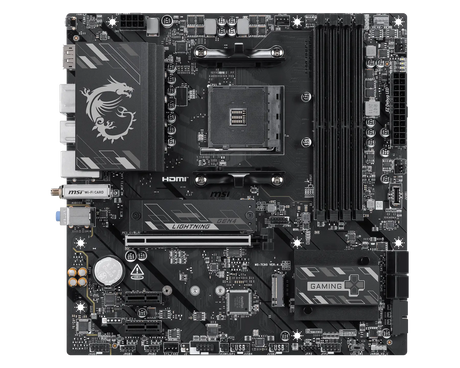 【新品】MSI B550M GAMING PLUS WIFI6E 微星主機板 ( mATX / AM4 / DDR4 / PCIe 4.0 )