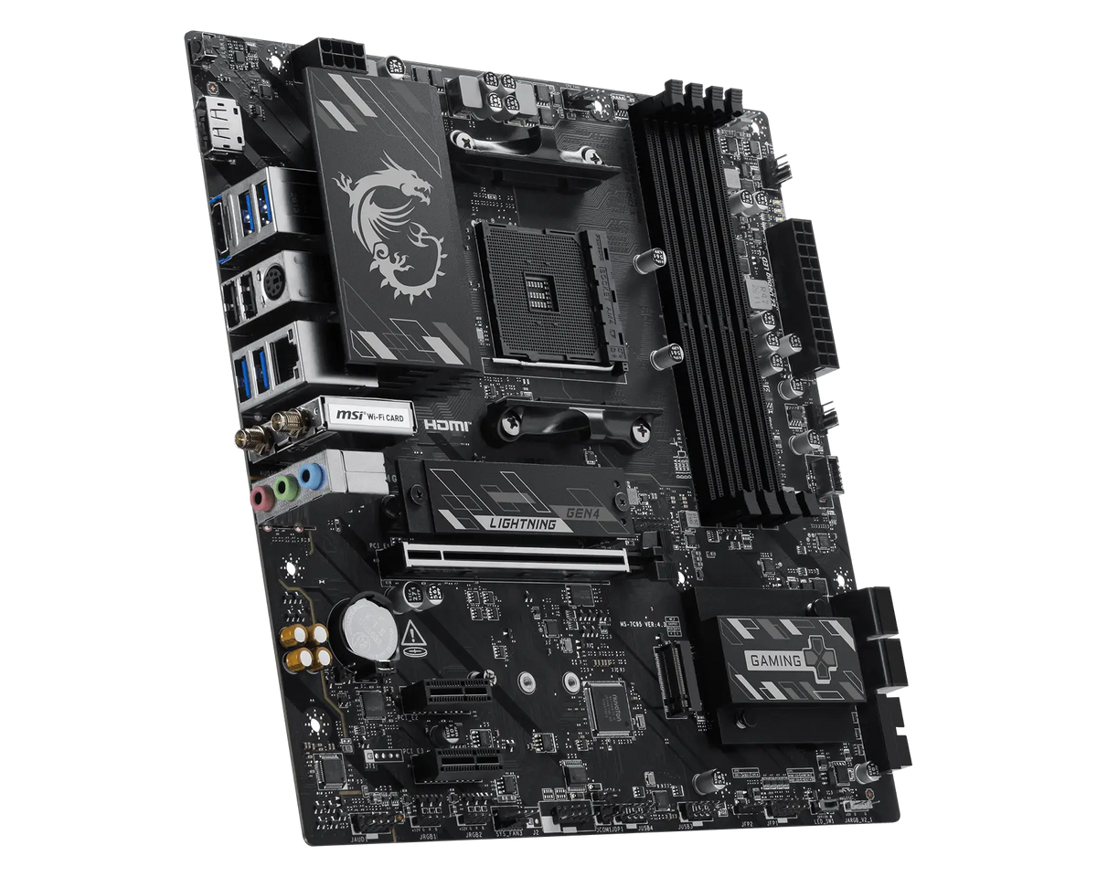 【新品】MSI B550M GAMING PLUS WIFI6E 微星主機板 ( mATX / AM4 / DDR4 / PCIe 4.0 )