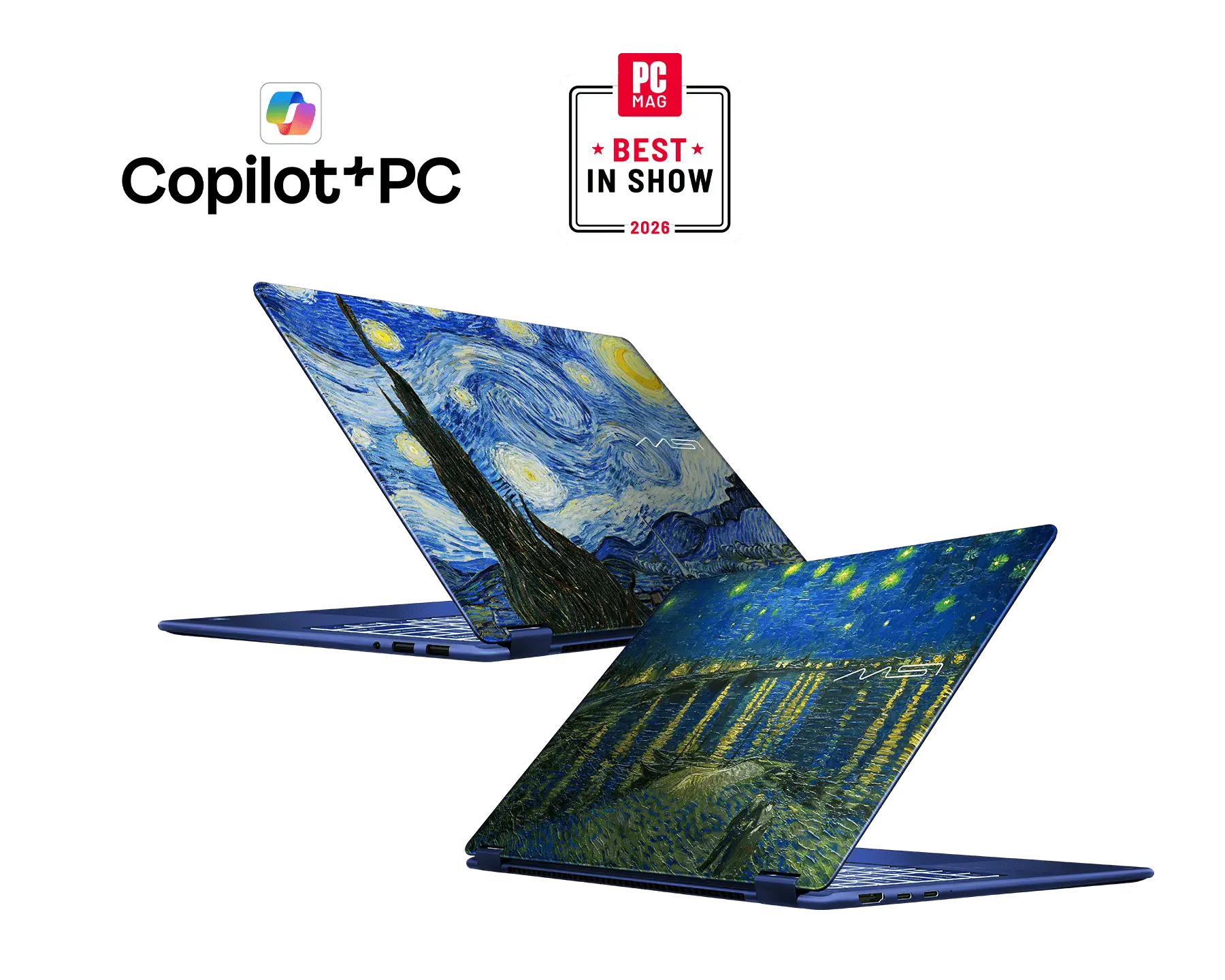 【限量預購】MSI Prestige 14 Flip AI+ Vincent van Gogh Edition D3M 微星匠心工藝系列筆電《The Starry Night 星夜》梵谷限量典藏版 (預計9月底出貨)