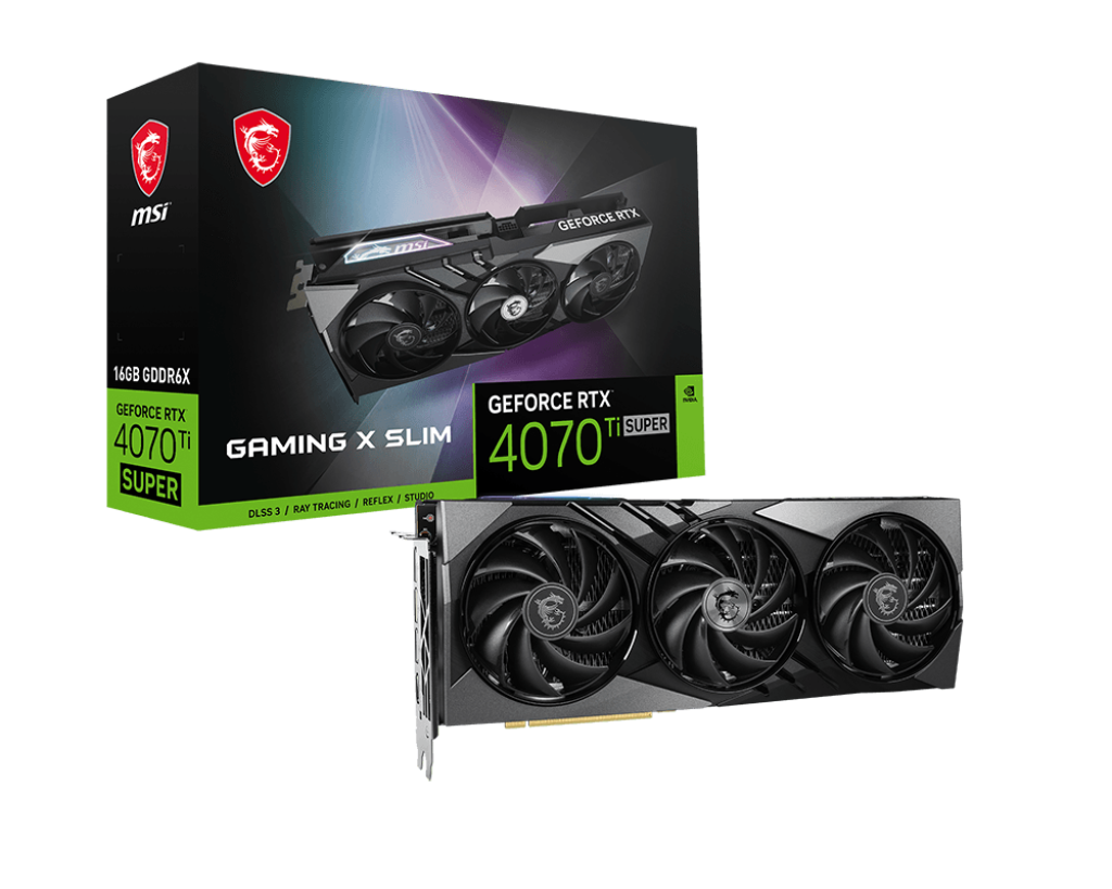 【新品上市】GeForce RTX 4070 Ti SUPER 16G GAMING X SLIM 微星顯卡