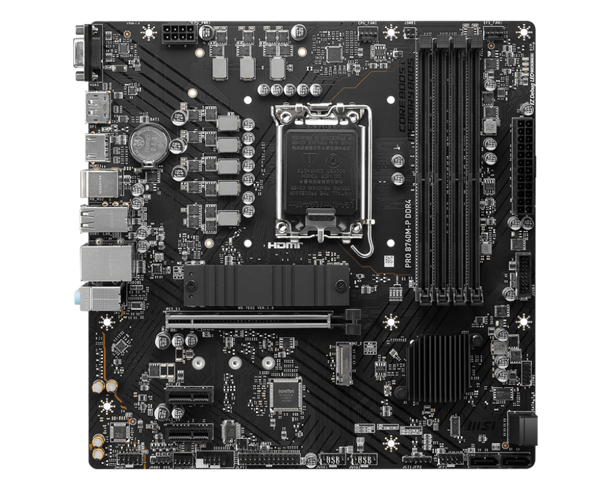 【獨家好禮送64G】PRO B760M-P DDR4 微星專業主機板 (m-ATX / LGA1700)