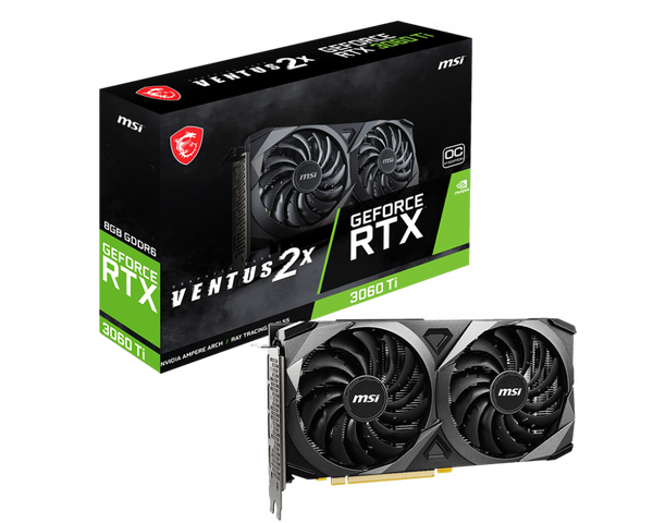 GeForce RTX 3060 Ti VENTUS 2X 8G OCV1 LHR — MSI Store | 微星品牌旗艦館