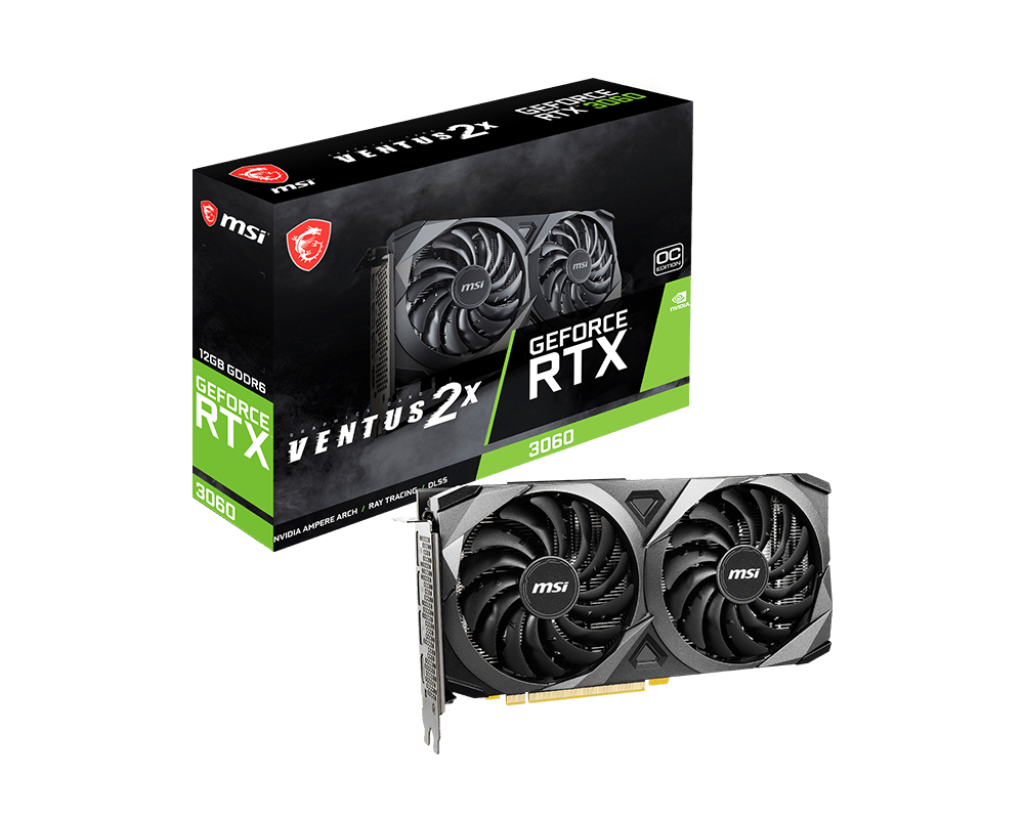 GeForce RTX 3060 VENTUS 2X 12G OC 微星顯卡