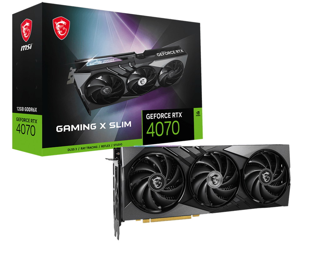 【降價】GeForce RTX 4070 GAMING X SLIM 12G 微星顯卡 (輕薄版)