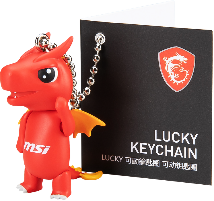微星品牌小龍Lucky造型鑰匙圈